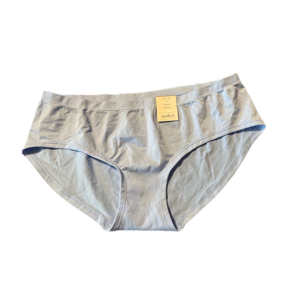 Auden Hipster Underwear Women Large‎ L 12-14 Blue NWT Seamless 022125796